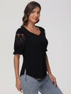 Lace Puff Sleeve Top