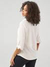 3/4 Sleeve Popover Blouse