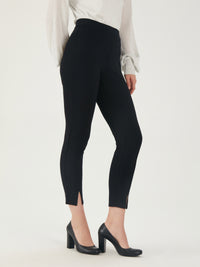 Mid-Rise Slim Ponte Taper Pants