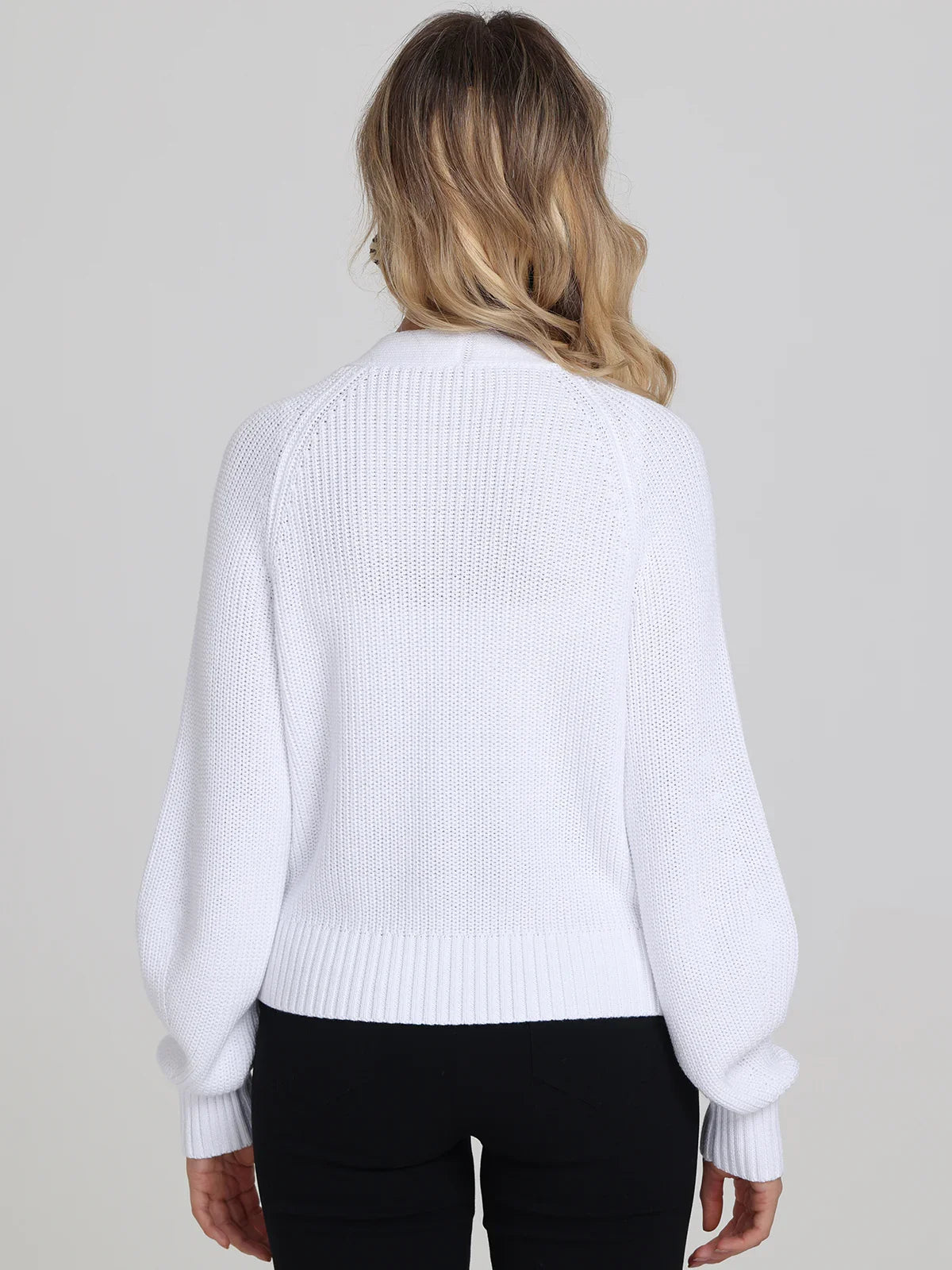 Rumi: Shaker Stitch Cotton Cardigan