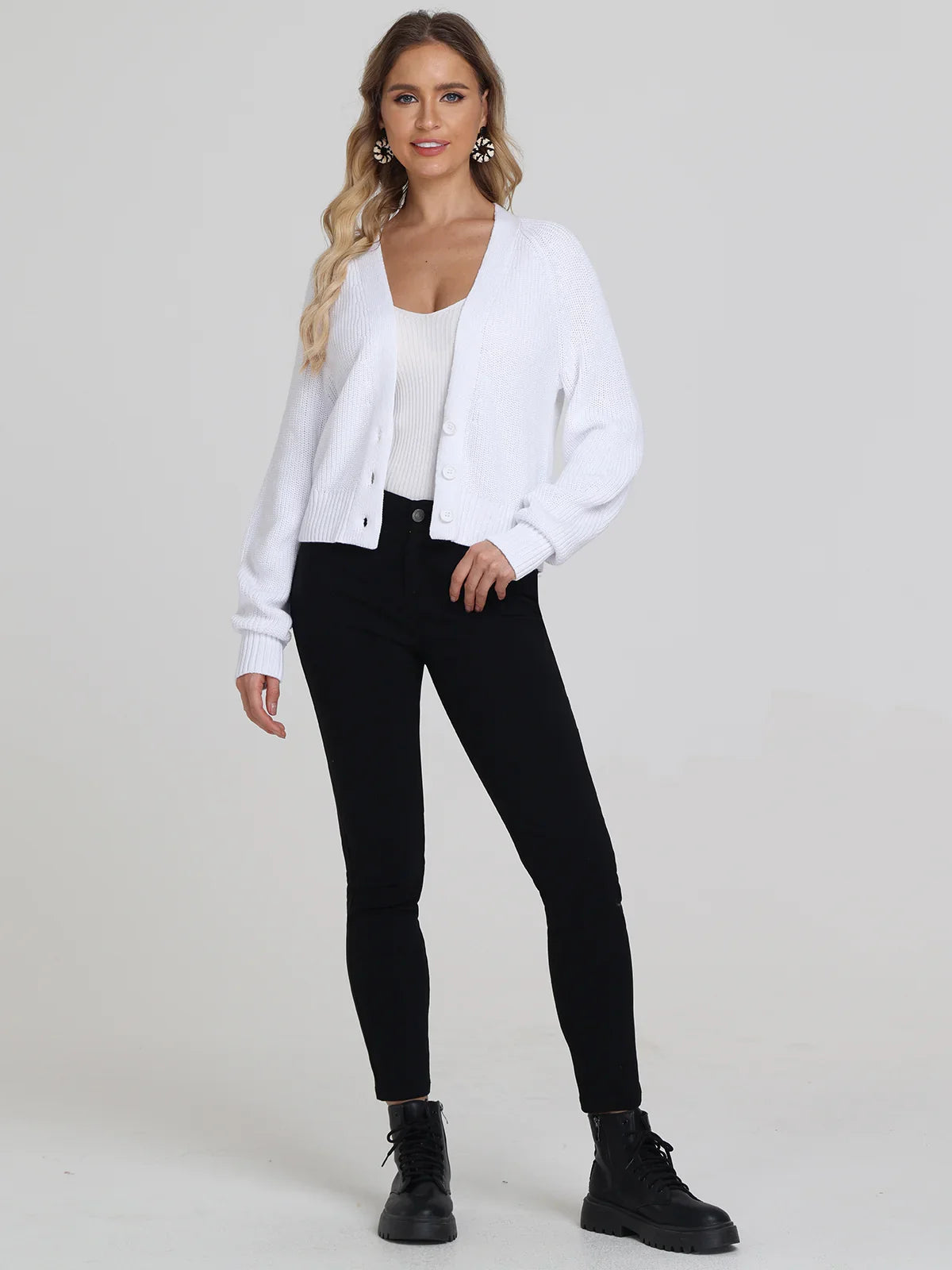 Rumi: Shaker Stitch Cotton Cardigan
