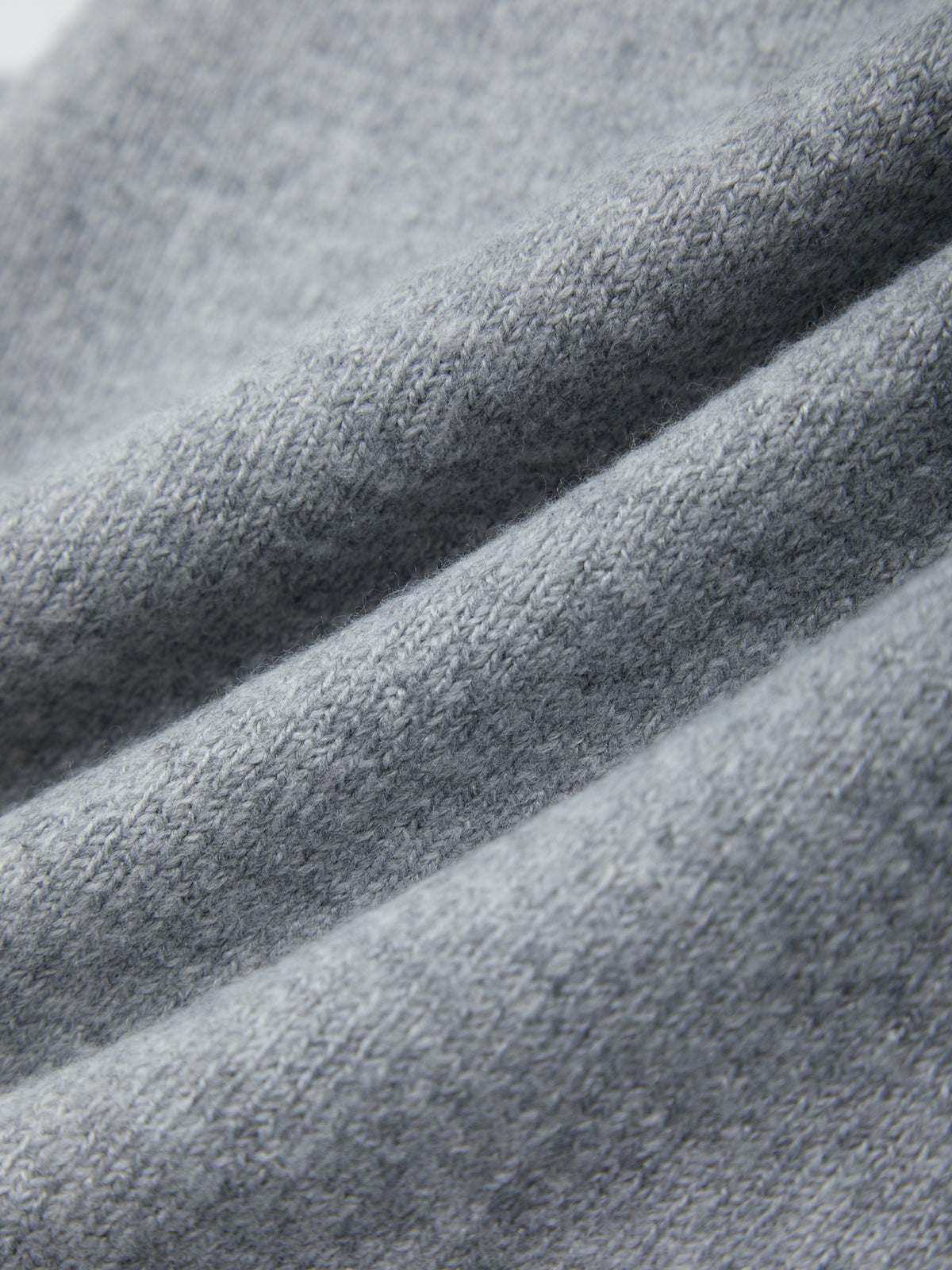 Close-up of gray fabric with visible texture