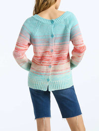 Ombre Reversible Cardigan Pullover