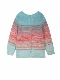 Ombre Reversible Cardigan Pullover