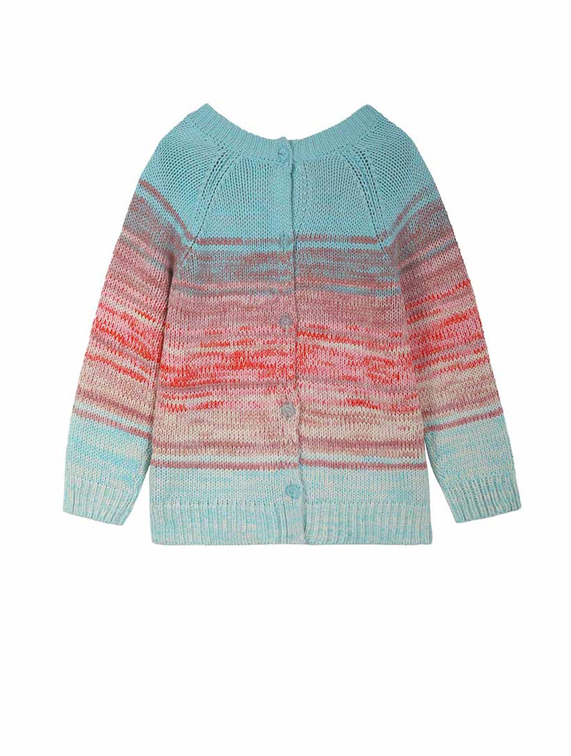 Ombre Reversible Cardigan Pullover