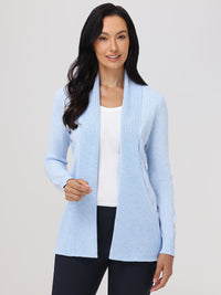 Waffle Stitch J-Pocket Cardigan