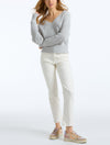 The Lea: Distressed V-Neck Pullover