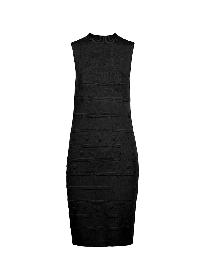 Tonal Jacquard Dress