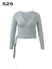 Ribbed Knit Warp Pullover