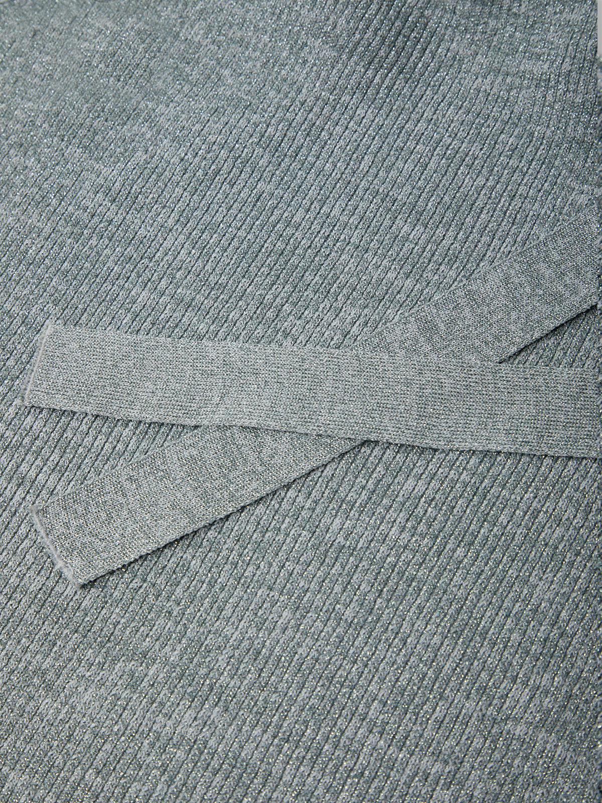 Ribbed Knit Warp Pullover