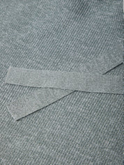 Ribbed Knit Warp Pullover