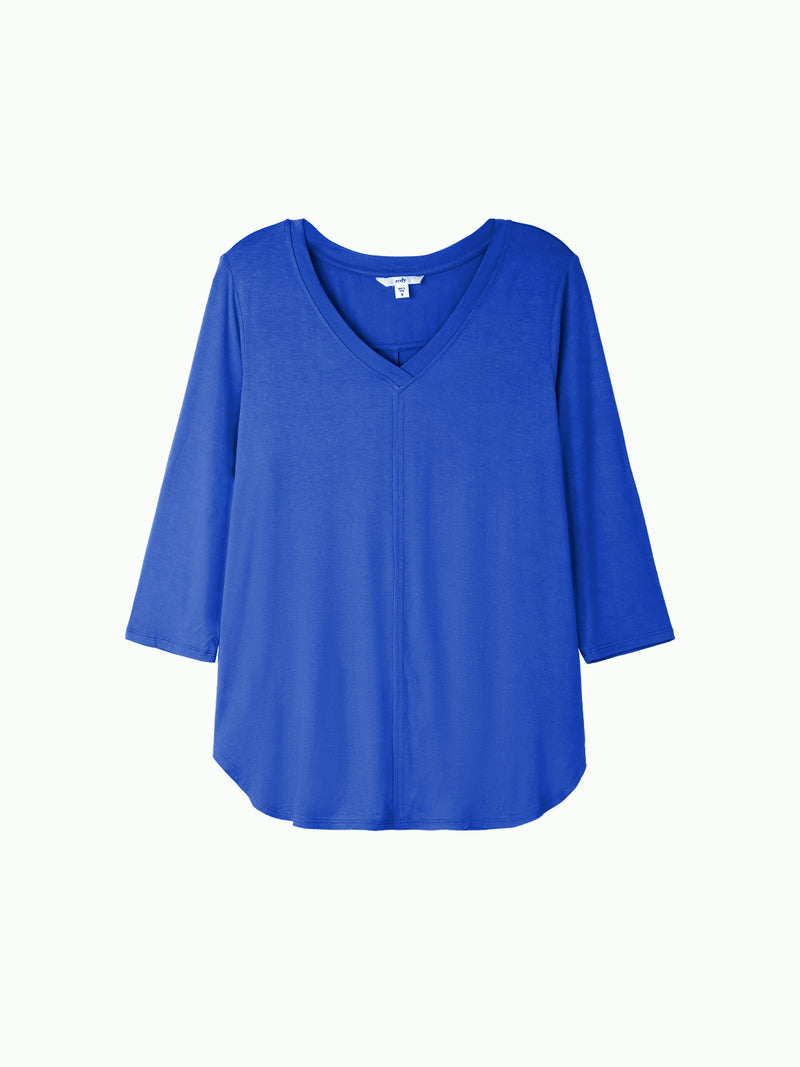 3/4 Sleeve V-Neck Top