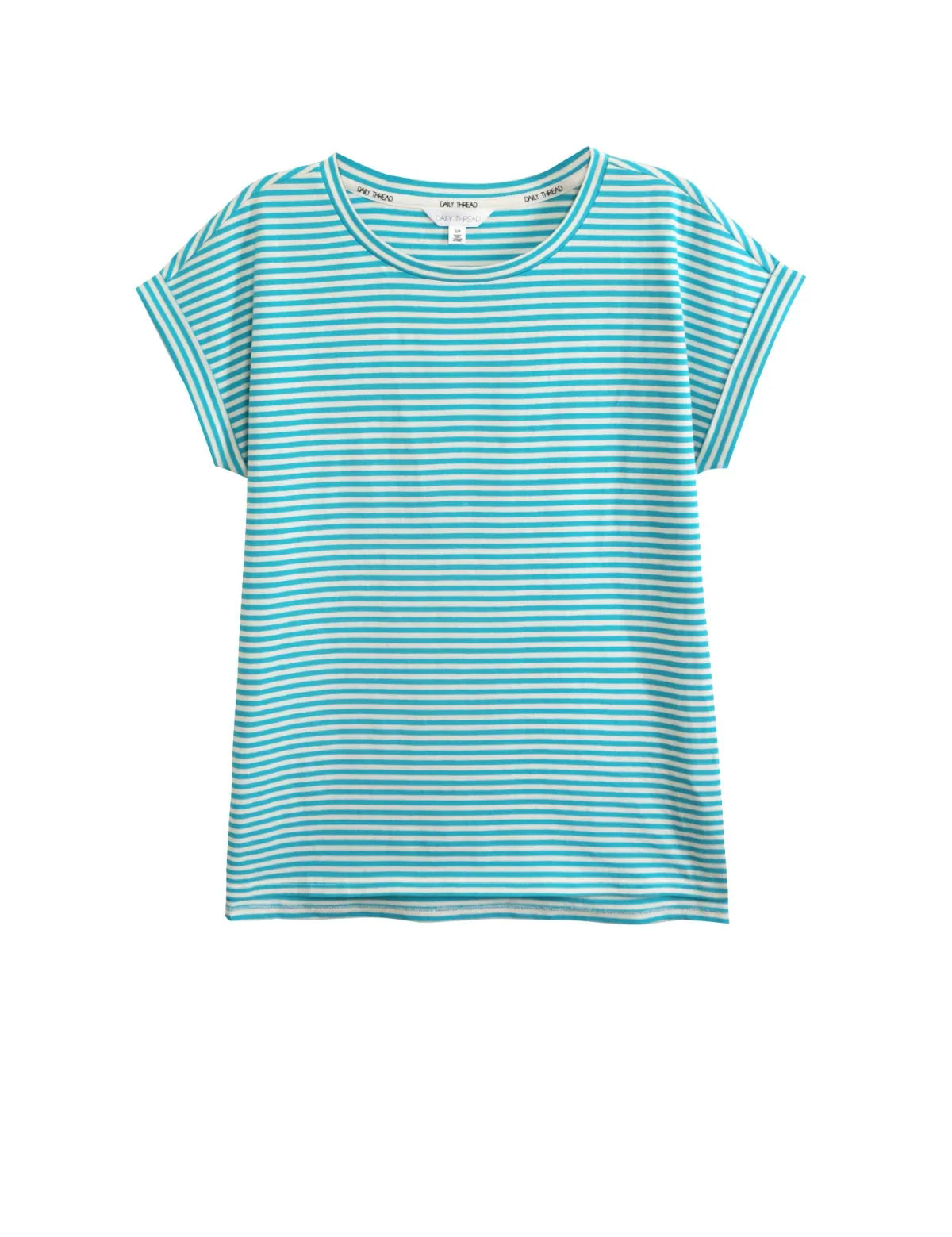 Stripe Dolman Sleeve V-Neck Top