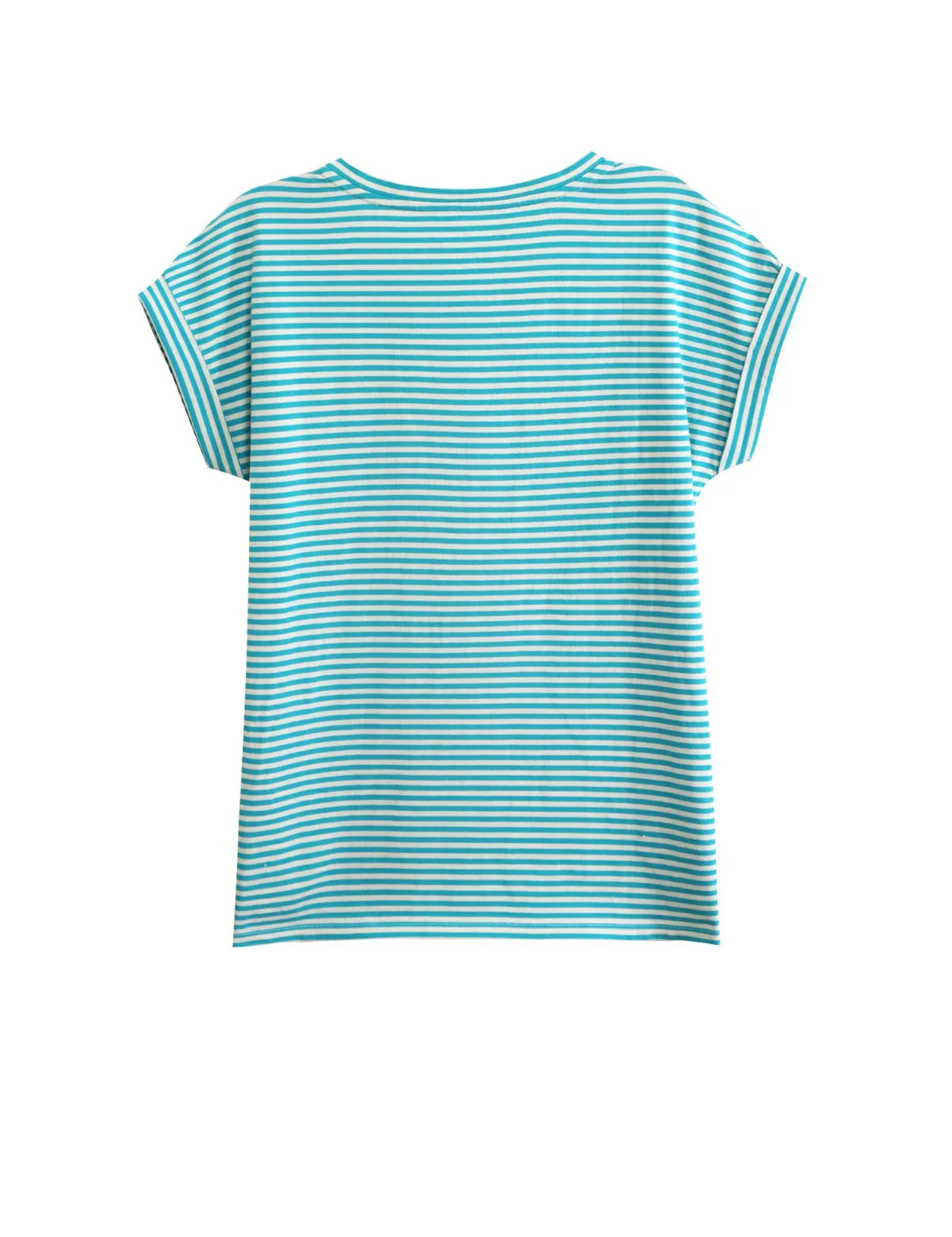 Stripe Dolman Sleeve V-Neck Top