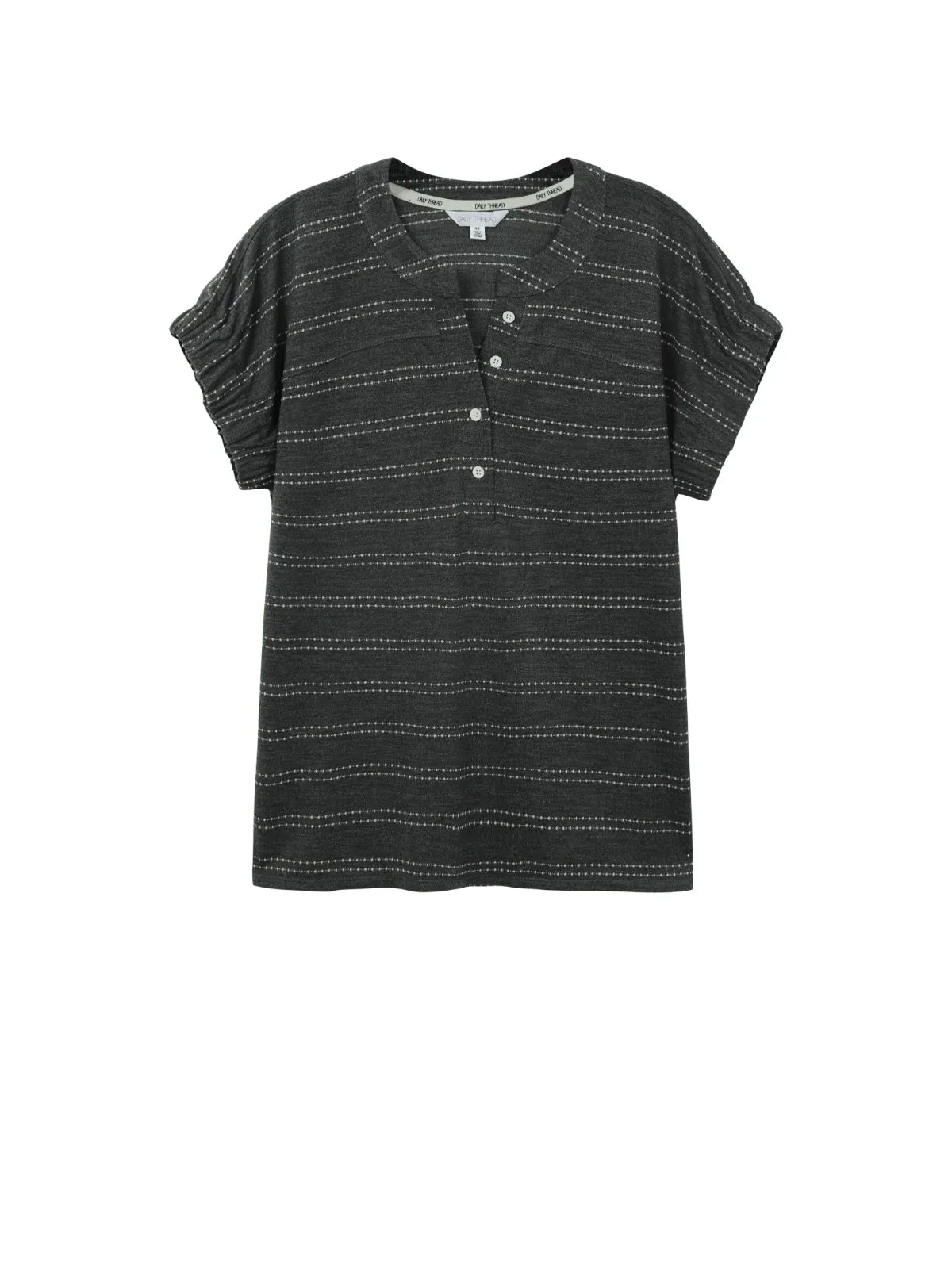 Henley Dolman Sleeve Tee