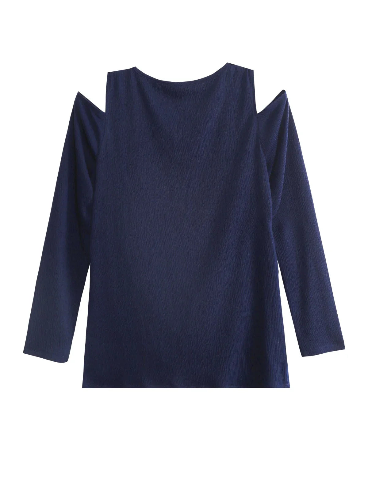 Cold Shoulder V-Neck Twist Front Top