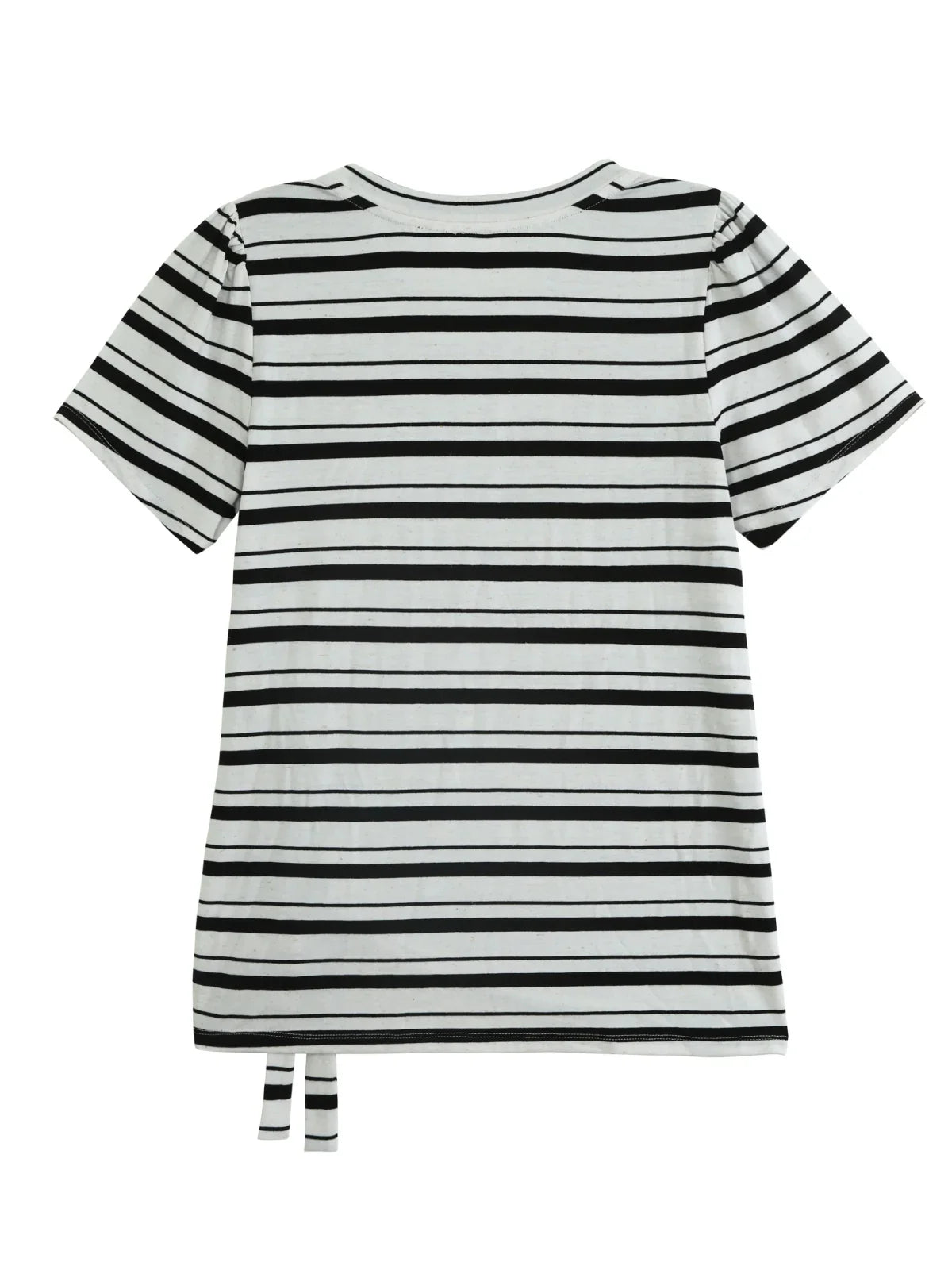 Stripe Ruched Side Tee