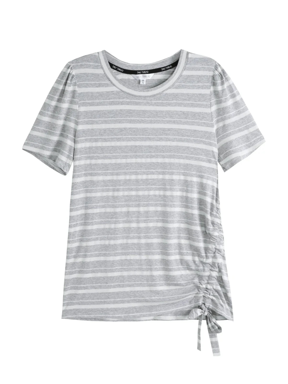 Stripe Ruched Side Tee