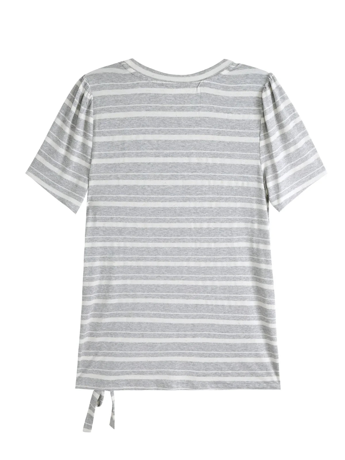 Stripe Ruched Side Tee