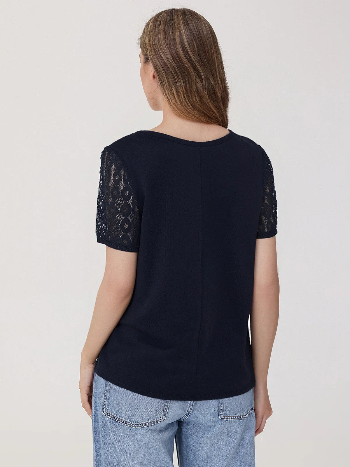 Contrast Lace Cool Feel Top