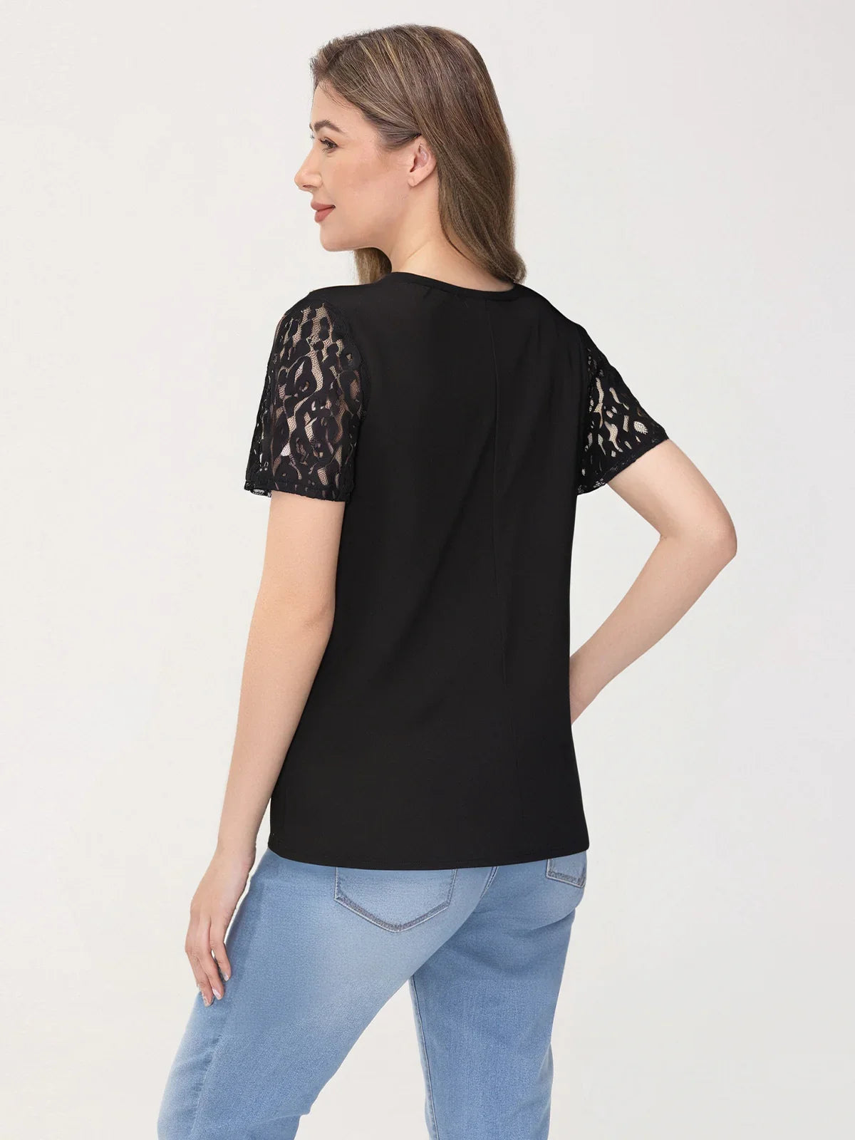 Contrast Lace Cool Feel Top
