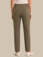 Ultra Stretch Faux Pockets Straight Leg Pants