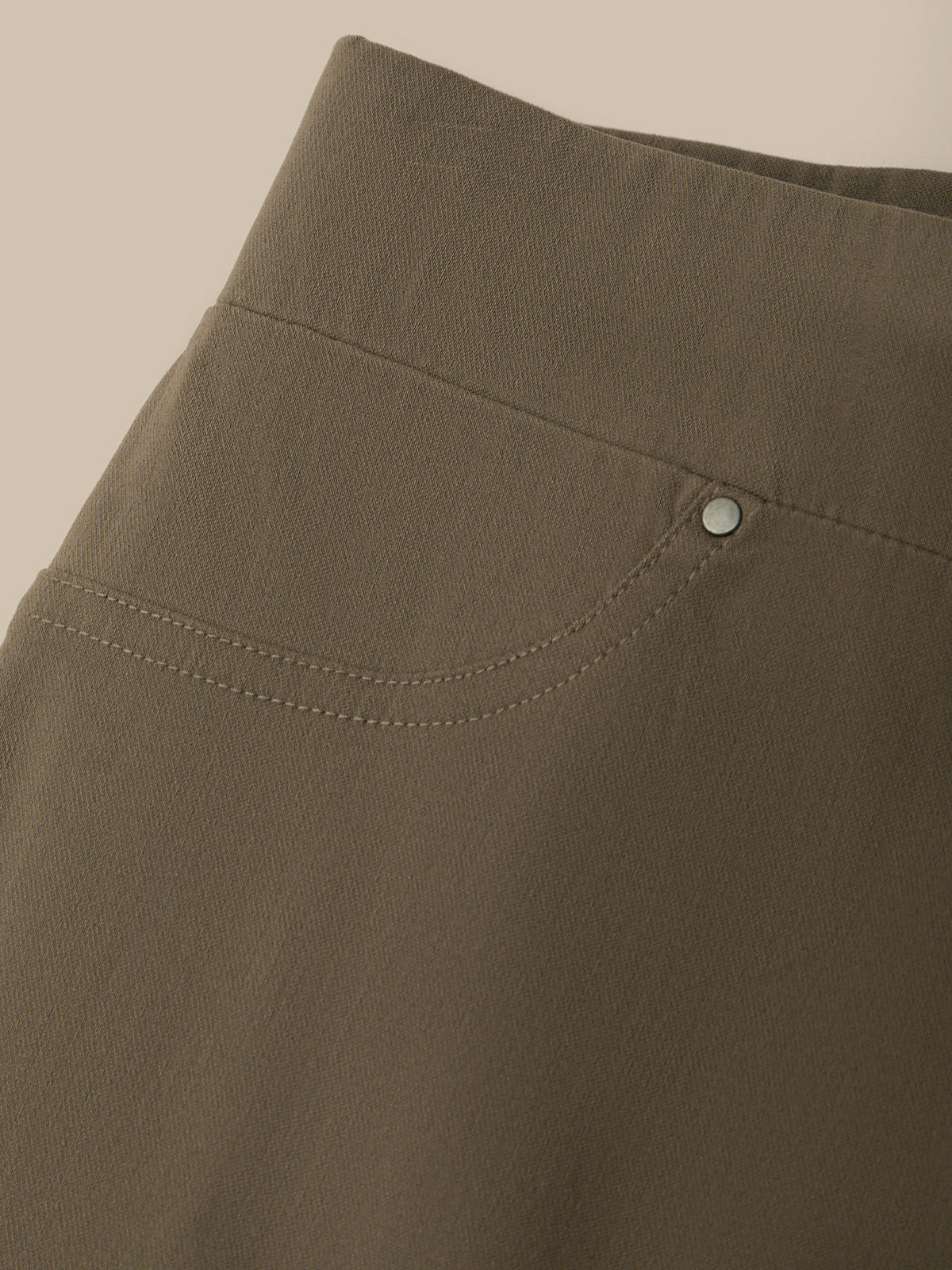 Ultra Stretch Faux Pockets Straight Leg Pants