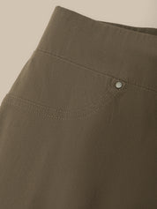 Ultra Stretch Faux Pockets Straight Leg Pants