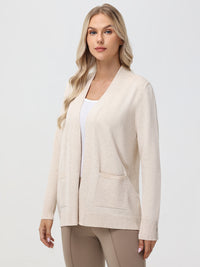 Rib Back Open Cardigan