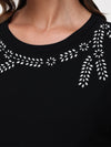 Jeweled Neck Dolman Cool Top