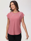 Jeweled Neck Dolman Cool Top