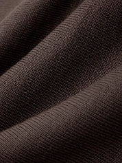 Close-up of dark brown fabric texture