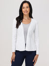 Fleck Peplum Open Cardigan