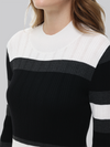 Colorblock Mockneck Rib Pullover