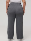 Plus High-Rise Wide Leg Track Pants