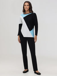 Colorblock Dolman Sleeve Sweater