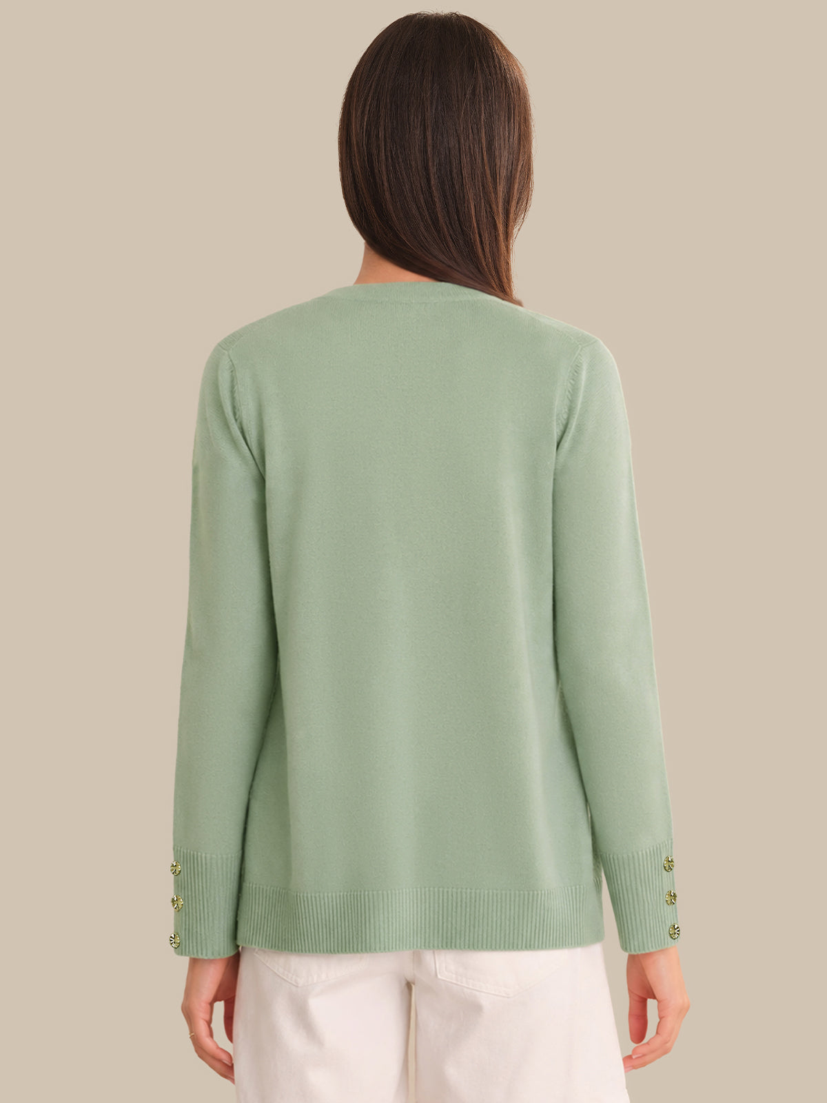 Pointelle Open Front Cardigan