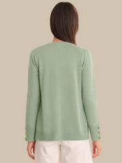 Pointelle Open Front Cardigan