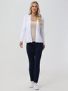 Pointelle Lace Ruffle Open Cardigan