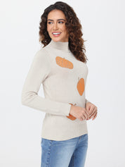Fall Jacquard Pumpkin Sweater