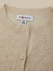 Bobble Crewneck Cardigan