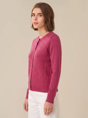 Bobble Crewneck Cardigan