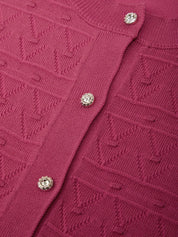Bobble Crewneck Cardigan