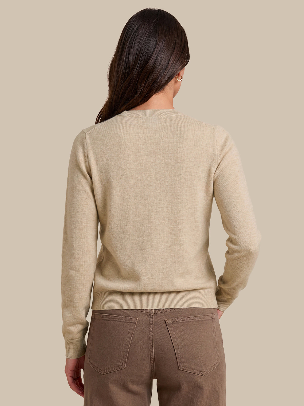 Rib Button Front Cardigan