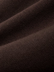 Close-up of brown fabric texture