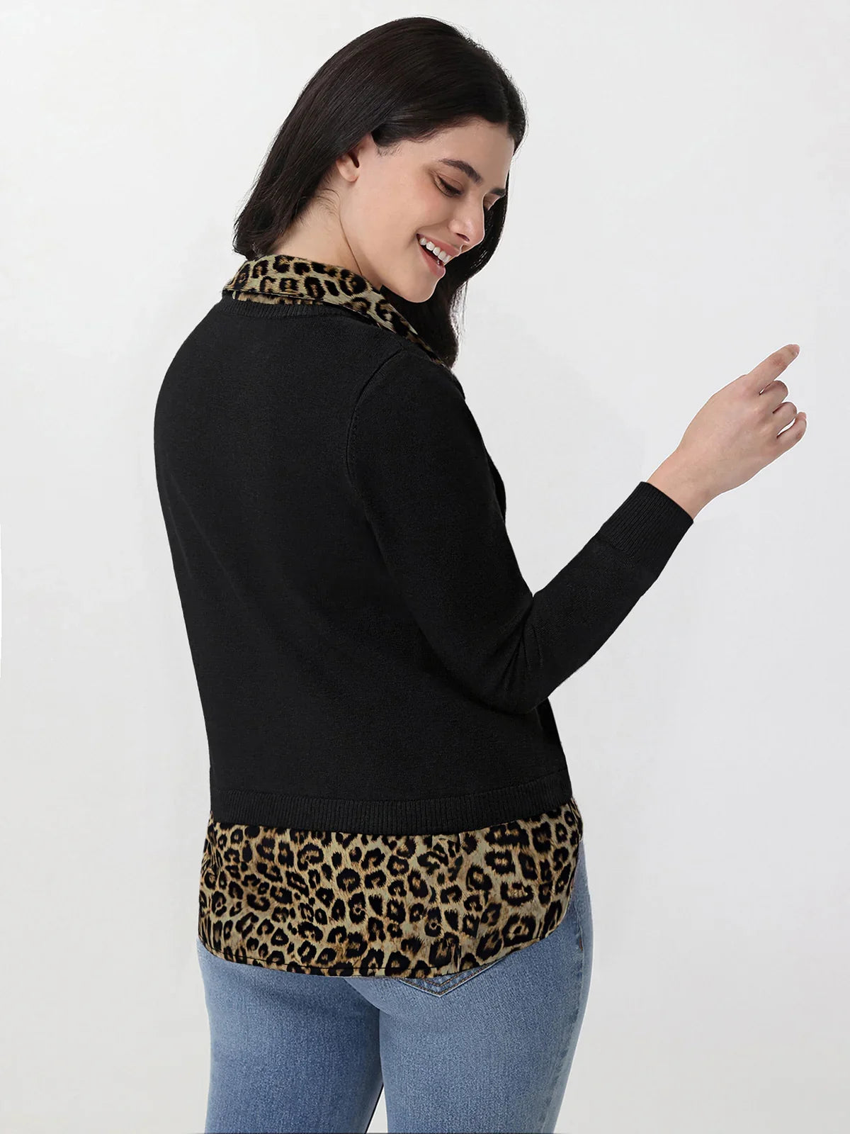 Madison Mixed Media Sweater