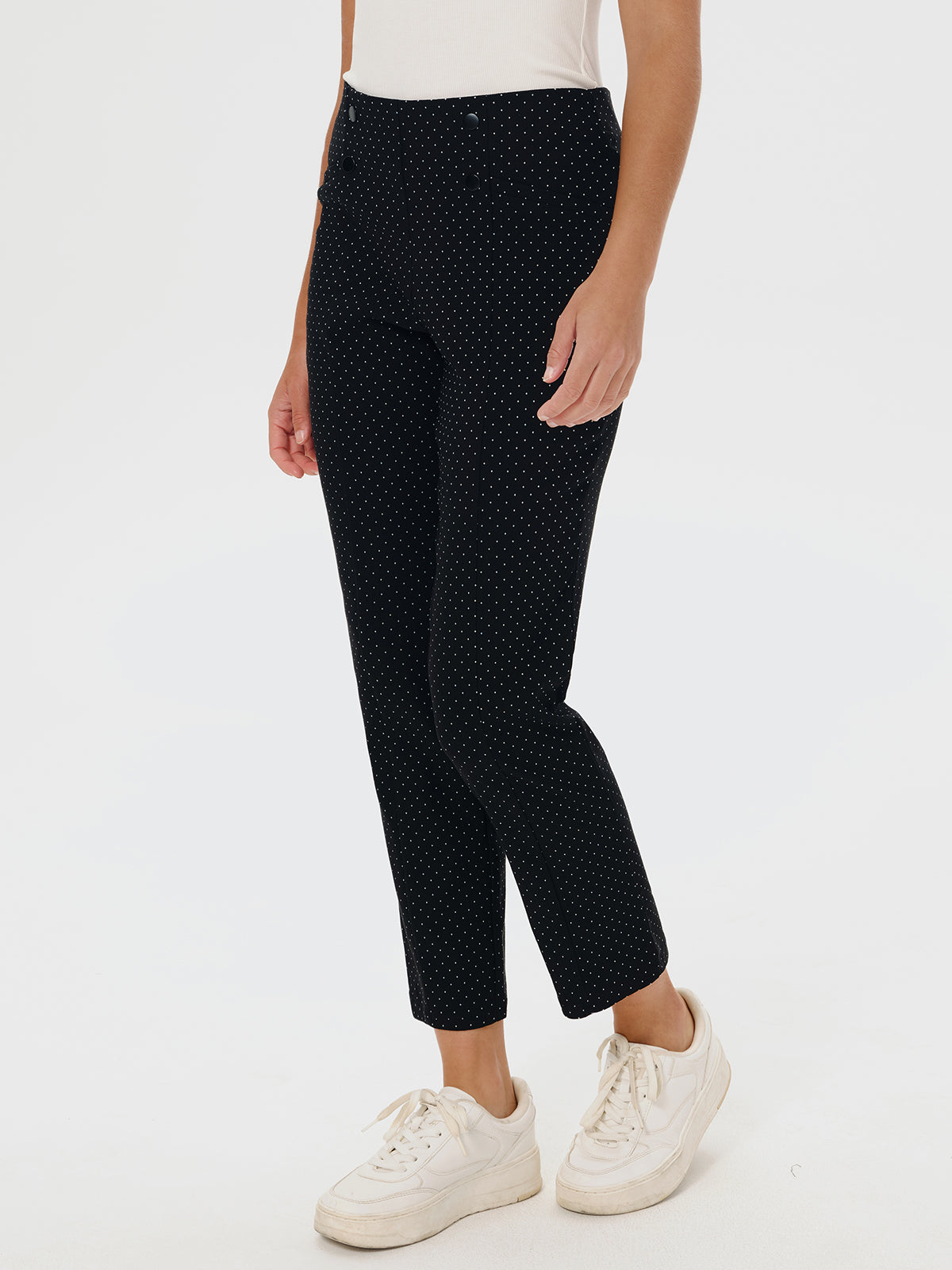 Polka Dot Sailor Ankle Pants