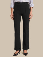 Luxe Ponte Pintuck Bootcut Pants