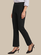 Luxe Ponte Pintuck Bootcut Pants