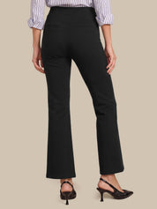 Luxe Ponte Pintuck Bootcut Pants